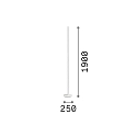 Ideal Lux floor lamp DORICA PT1 1 flame, smooth, with cord dimmer IP20, brushed bronze dimmable