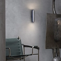 Ideal Lux wall luminaire DORICA AP1 smooth, on/off IP20, steel brushed 