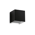 outdoor wall luminaire ATOM UP/DOWN 10CM up / down, cube shape, adjustable IP54, black 