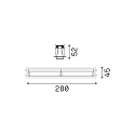 recessed downlight LIKA FI WALLWASHER D28 asymmetrical, on/off, with trim IP20, white matt 