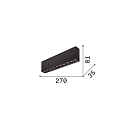 Ideal Lux LED Aufbau-Deckenstrahler LIKA SURFACE, IP20, 10-flammig, 27cm, 3000K 21W 1390lm 48°, CRi >90, UGR <16, on-off, weiß