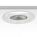 recessed mounting frame ION, IP20, round, Ø 8.1cm, incl. GU5.3 socket, 20° swivelling, aluminium, white