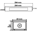 ISOLED Outdoor LED Trafo 24V/DC, 0-100W, IP66
