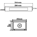 ISOLED Outdoor LED Trafo 24V/DC, 0-150W, IP66