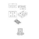 ISOLED Clip-Verbinder (max. 5A) für 2-pol. IP20 Flexstripes mit Breite 8mm, Pitch-Abstand >12mm