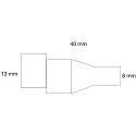 ISOLED round connector MALE 2-pole to clamp