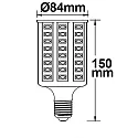 ISOLED LED lamp E27 Corn, 136SMD, IP20, 20W 2700K 2000lm 360°, not dimmable