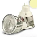 Pin based LED spot MR11 COB, 12V AC / DC, G4, 3W warm white 38°
