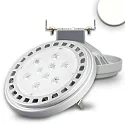 AR111 G53 Spot with lens, 12V AC / DC, 11W 4000K 1010lm 4718cd 30°, not dimmable, grey