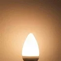 ISOLED E14 LED Keramik milky Kerze, 4,5W, warmweiß