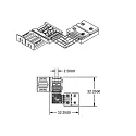 ISOLED corner connector, white
