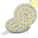 LED Stiftsockel-Platine 21SMD, Pin seitlich, 12V AC/DC, G4, 3W 3000K 310lm 120°, nicht dimmbar