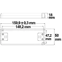 ISOLED LED Trafo 24V/DC, 0-30W, ultraflach, SELV
