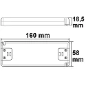 ISOLED LED Trafo 12V/DC, 0-50W, ultraflach, SELV