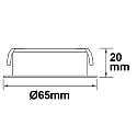 ISOLED LED Möbel-Einbaustrahler COB mit Reflektor, IP40, 3W 2700K 220lm 60°, starre Optik, Nickeloptik