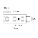 ISOLED LED SIL840-Flexband, 12V, 9.6W, IP20, neutralweiß