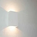 ISOLED LED Gips-Wandleuchte 2x3W, UP&DOWN, eckig, warmweiß