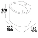 ISOLED Gips-Wandleuchte G9, oval