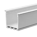 LED Einbauprofil WING20 (Miniflansch gerade), Aluminium eloxiert, Länge 200cm
