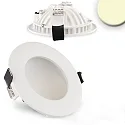 LED Einbau-Downlight LUNA, indirektes Licht, IP20, nicht dimmbar, weiß, 8W 2700K 300lm 120°