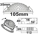 ISOLED LED Einbau-Downlight LUNA, indirektes Licht, IP20, nicht dimmbar, weiß, 8W 4000K 350lm 120°
