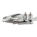 steel rope suspension for LED panels (4 pc.), with ceiling screw mounting and anti-slip clamp, 150cm