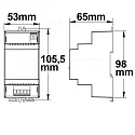 ISOLED Sys-One Hutschienen Funk PWM-Dimmer, 4 Kanal, 12-36V 4x5A, 48V 4x2.5A