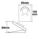 ISOLED Sys-One single color 1 Zone Tisch-Drehknopf-Fernbedienung mit Batterie
