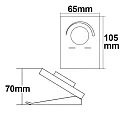 ISOLED Sys-One weißdynamische 1 Zone Tisch-Drehknopf-Fernbedienung mit Batterie