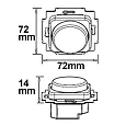 ISOLED Sys-One RGB 1 Zone Einbau-Drehknopf-Fernbedienung rahmenlos mit Batterie