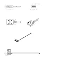 ISOLED Clip-Kabelanschluss (max. 5A) für 3-pol. IP20 Flexstripes mit 1cm Breite und Pitch-Abstand >1.2cm