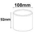 ISOLED Outdoor surface mount-downlight IP54 for GX53 lamps (excl.), Ø 10.8cm / height 9.2cm, aluminium / glass, anthracite