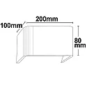 ISOLED LED Außenwandleuchte Up&Down, eckig, Breite 20cm, IP40, 6W 3000K 443lm 2x120°, Aluminium, weiß
