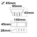 ISOLED LED Einbaustrahler SUNSET, 15W 2200-3100K 1000lm 45°, CRI >95, dim-to-warm, schwenkbar, weiß