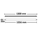 ISOLED LED Linearleuchte, IP65 IK08, stoßfest, Länge 130cm, 36W 4000K 3760lm 180°