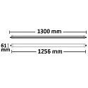 ISOLED Linear LED luminaire, IP65 IK08, shockproof, lenght 130cm, 36W 2700K 3170lm 180°