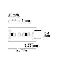 ISOLED LED CRI930 Linear-Flexband, 24V, 22W, IP20, warmweiß