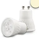 MINI-LED ceramic spot, 100-265V AC, Ø 3.5cm / L 5cm, GU10, 4.5W 2700K 300lm 876cd 38°, not dimmable, white