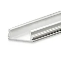 LED surface mount profile SURF12 BORDERLESS FLAT anodized aluminium, 200cm