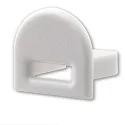 Accessory for profile SURF12 BORDERLESS FLAT with COVER5 - endcap (1 pc.), EC38, with cable opening