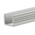 LED surface mount profile SURF12 BORDERLESS, aluminium, 200cm, anodized aluminium