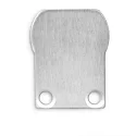 Accessory for roundprofil ROUND12 - endcap EC24 Alu, with TUNNEL (2 pc.), incl. screws