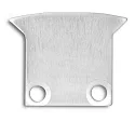Zubehör für Profil DIVE12 FLAT mit TUNNEL - Endkappe EC27 (2 Stk.), Aluminium, inkl. Schrauben