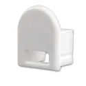 Accessory for SURF12 BORDERLESS with COVER5 - endcap (1 pc.), PVC, EC14, grey, with cable opening