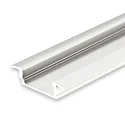 LED Einbau-/ Aufbauprofil DIVE12 FLAT, Aluminium, 200cm, Alu eloxiert