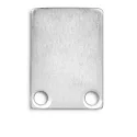 aluminium endcap EC6 for profile SURF12 with TUNNEL (2 pc.), incl. screws