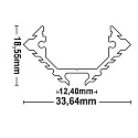 ISOLED LED Eckprofil CORNER12, Aluminium eloxiert, 200cm