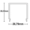 ISOLED Zubehör für Profil SURF24(FLAT) / DIVE24(FLAT) - Abdeckung COVER12, opal, 65% Transluzenz, 200cm