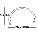 ISOLED Zubehör für Profil SURF24(FLAT) / DIVE24(FLAT) - Abdeckung COVER13, opal, 65% Transluzenz, 200cm