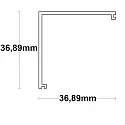 ISOLED Accessory for profile LAMP35 EDGE - cover COVER16, opal / satined, 200cm